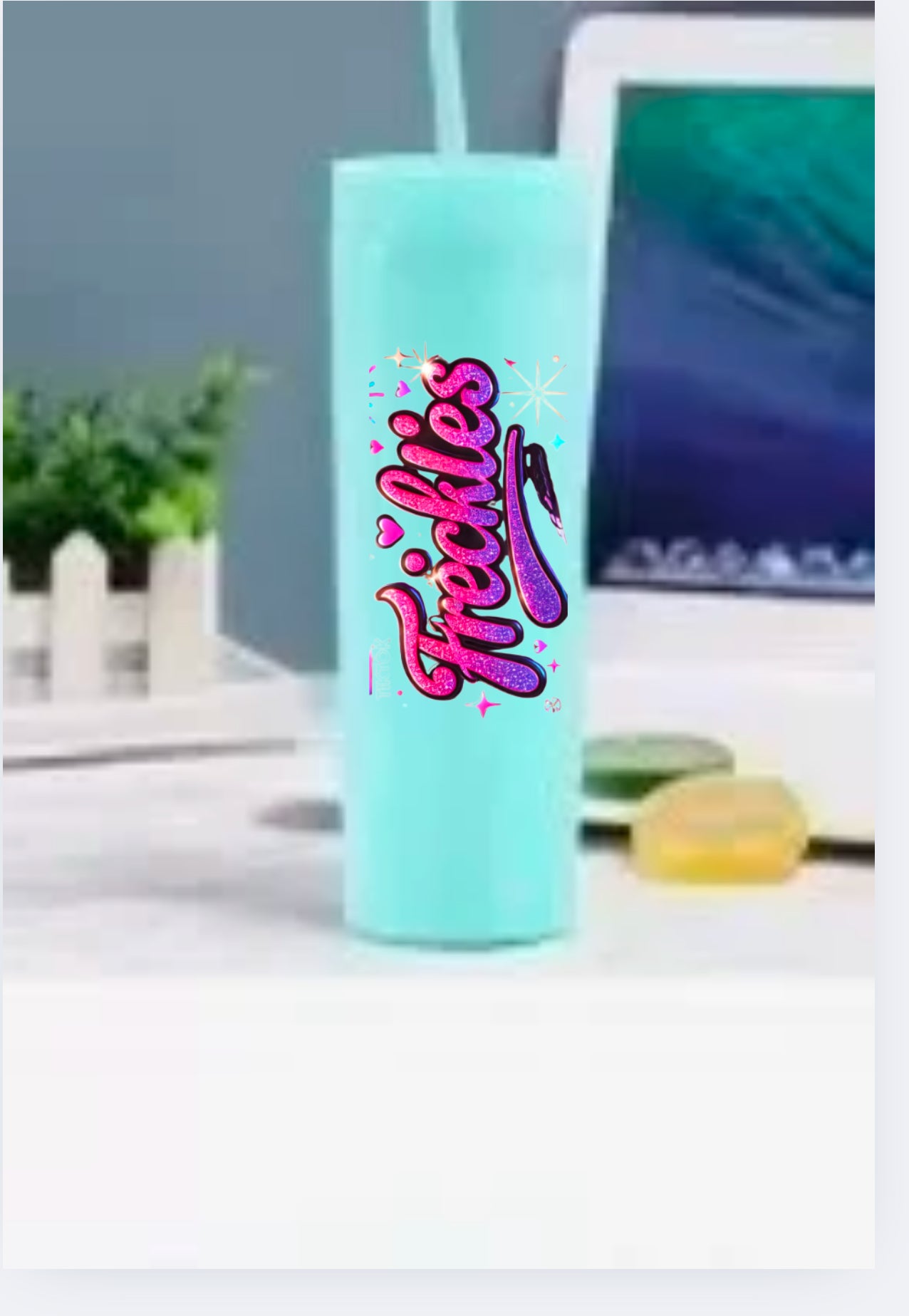 Versatile Tumbler: Perfect Size for Gym, School, Work, and Home! Freckles Brand