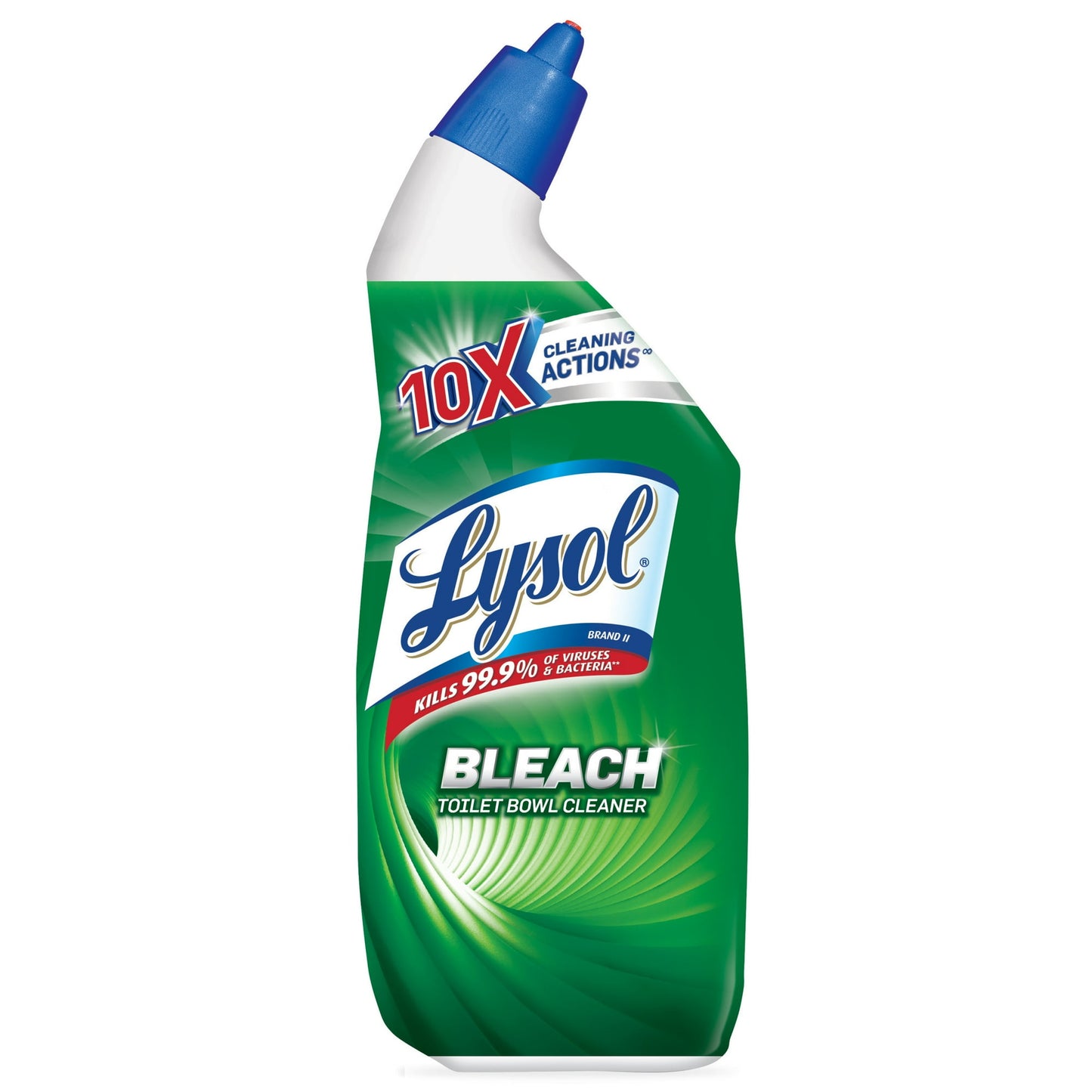 Lysol New Bleach Toilet Bowl Cleaner, Kills Bacteria, 24oz